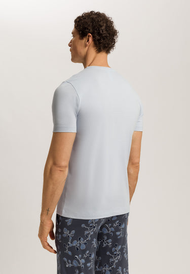 Living Shirts Jersey Cotton Crew Neck T-Shirt | White Topaz 75050-2125